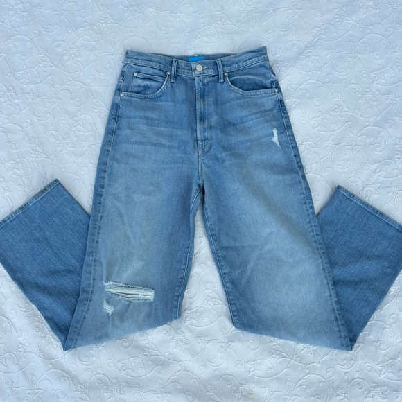 MOTHER sz 28 High Waisted Tunnel Vision Sneak - Sippin' Sweet Tea - Picture 1 of 10